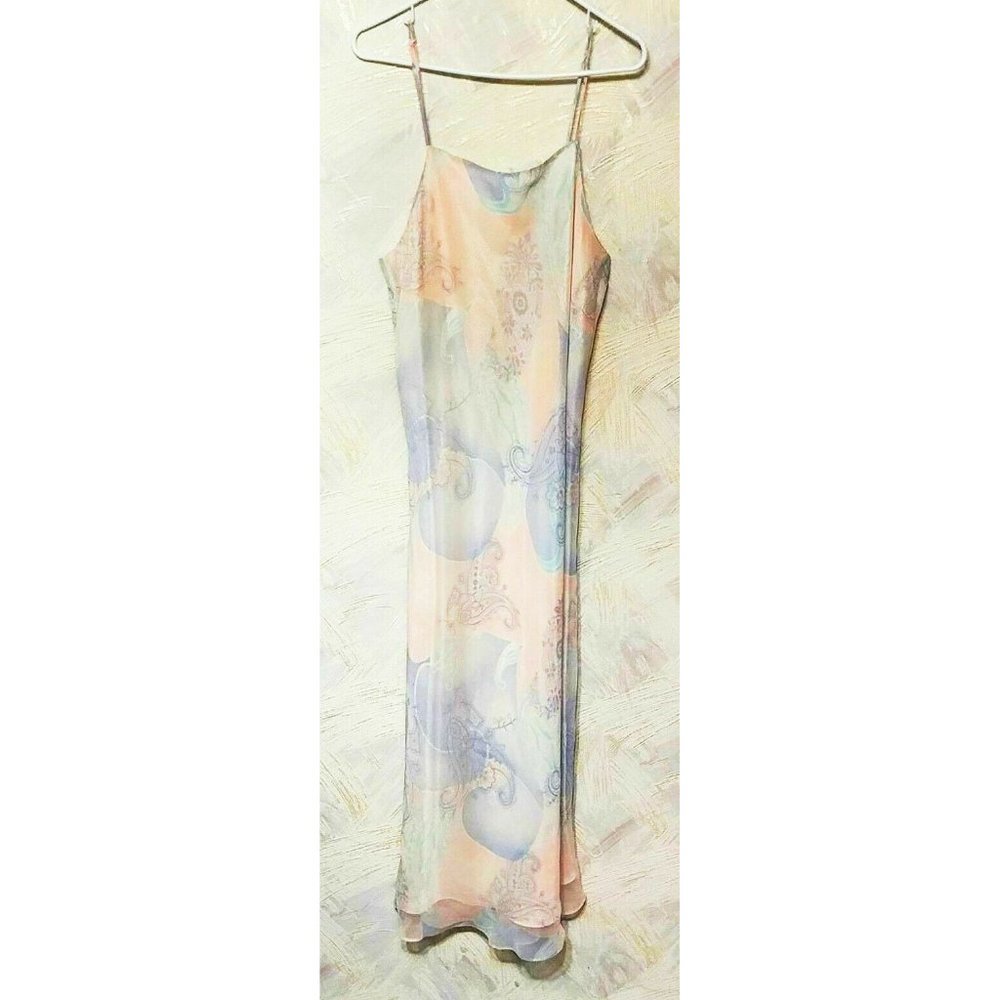 LORD & TAYLOR LONG DRESS WOMENS L Pink / Purple